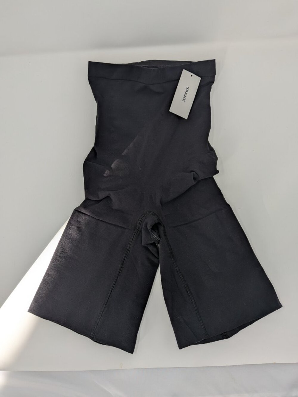 SPANX High Waisted Shapewear Shorts Black Sculpting Mid Thigh NWT